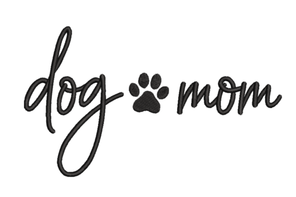 Dog Mom Script with Paw
