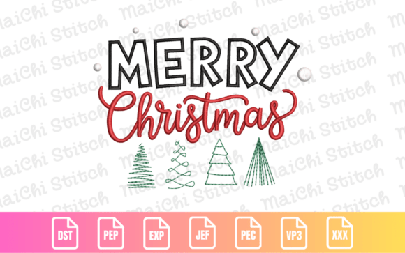 Holiday Trees Outline