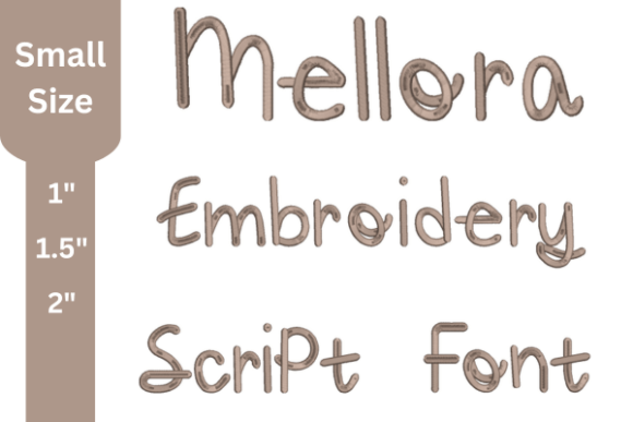 Mellora Script Embroidery Font Review