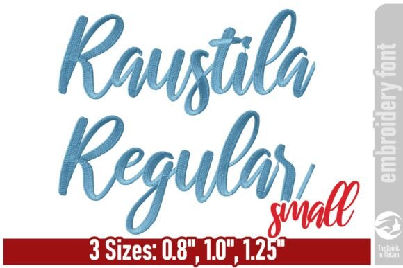 Raustila Embroidery Font - Small Review