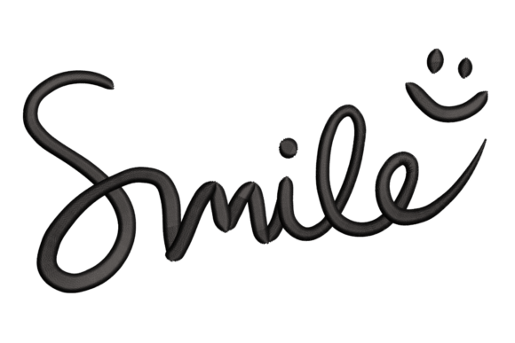 Smile Script Embroidery Design Review